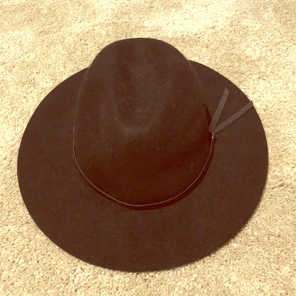 Black Felt Panama Hat